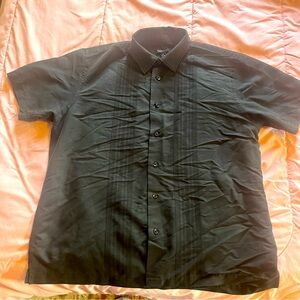 Van Heusen Black Casual Button Down Shirt